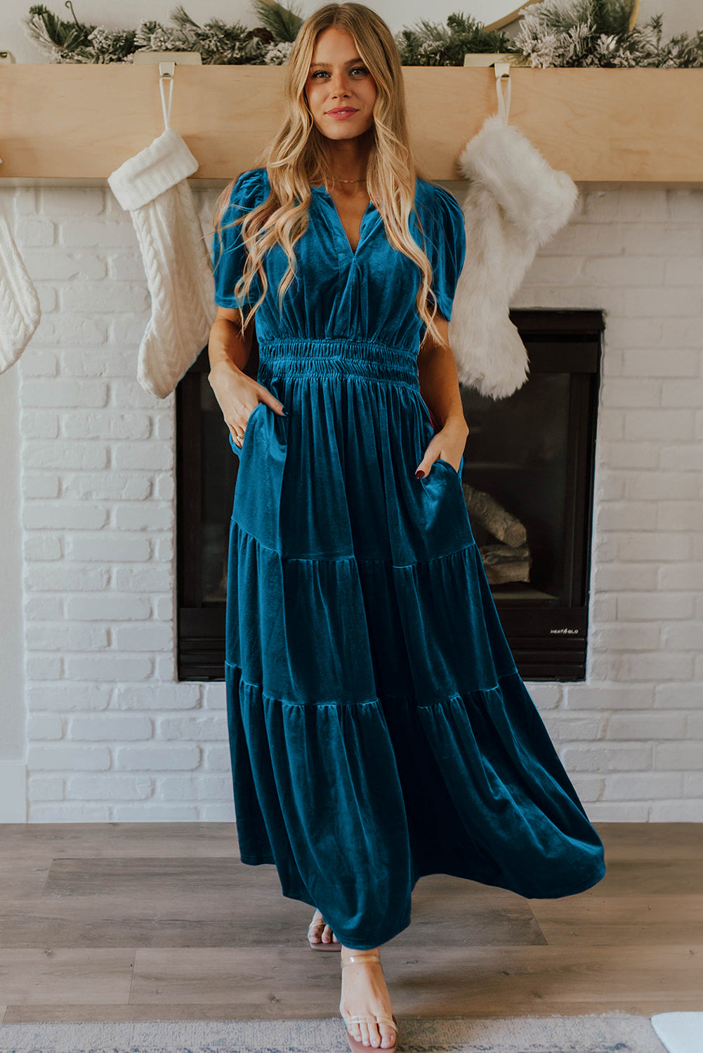 Lennon Velvet Maxi Dress