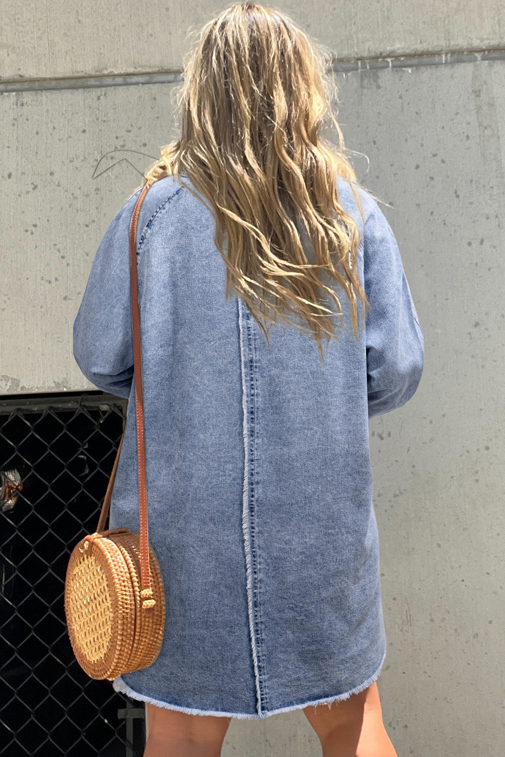 Zaya Mineral Wash Denim Dress