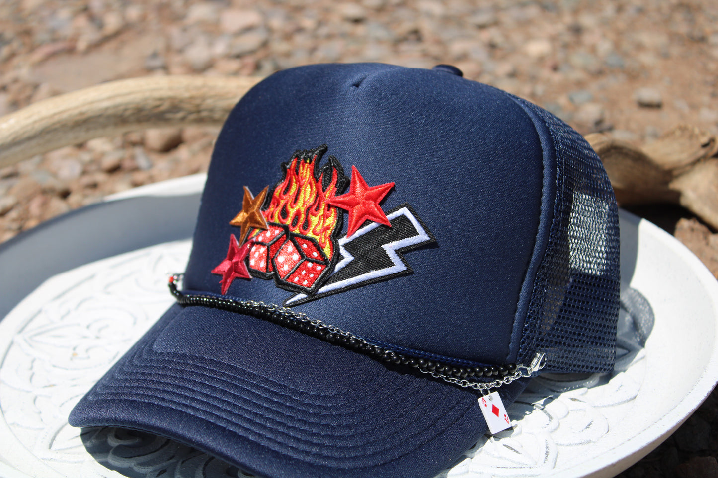 Fire n Flamed Trucker Hat & Hat Chain