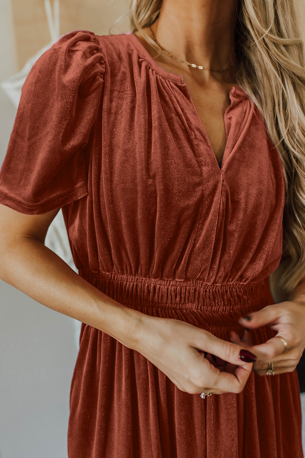 Lennon Velvet Maxi Dress