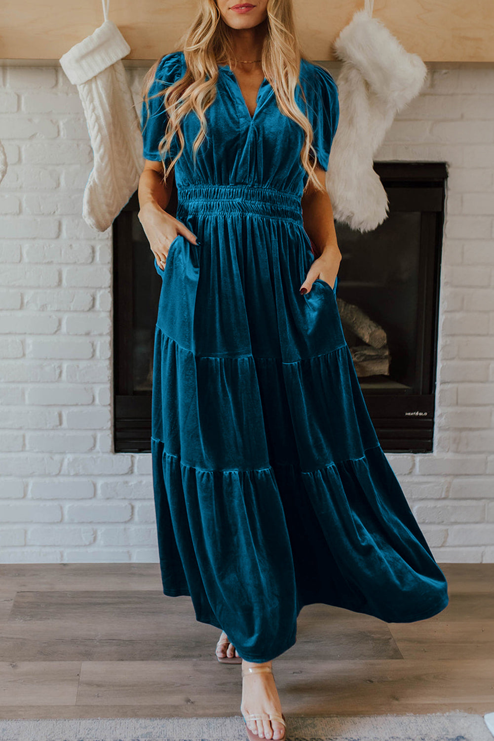 Lennon Velvet Maxi Dress