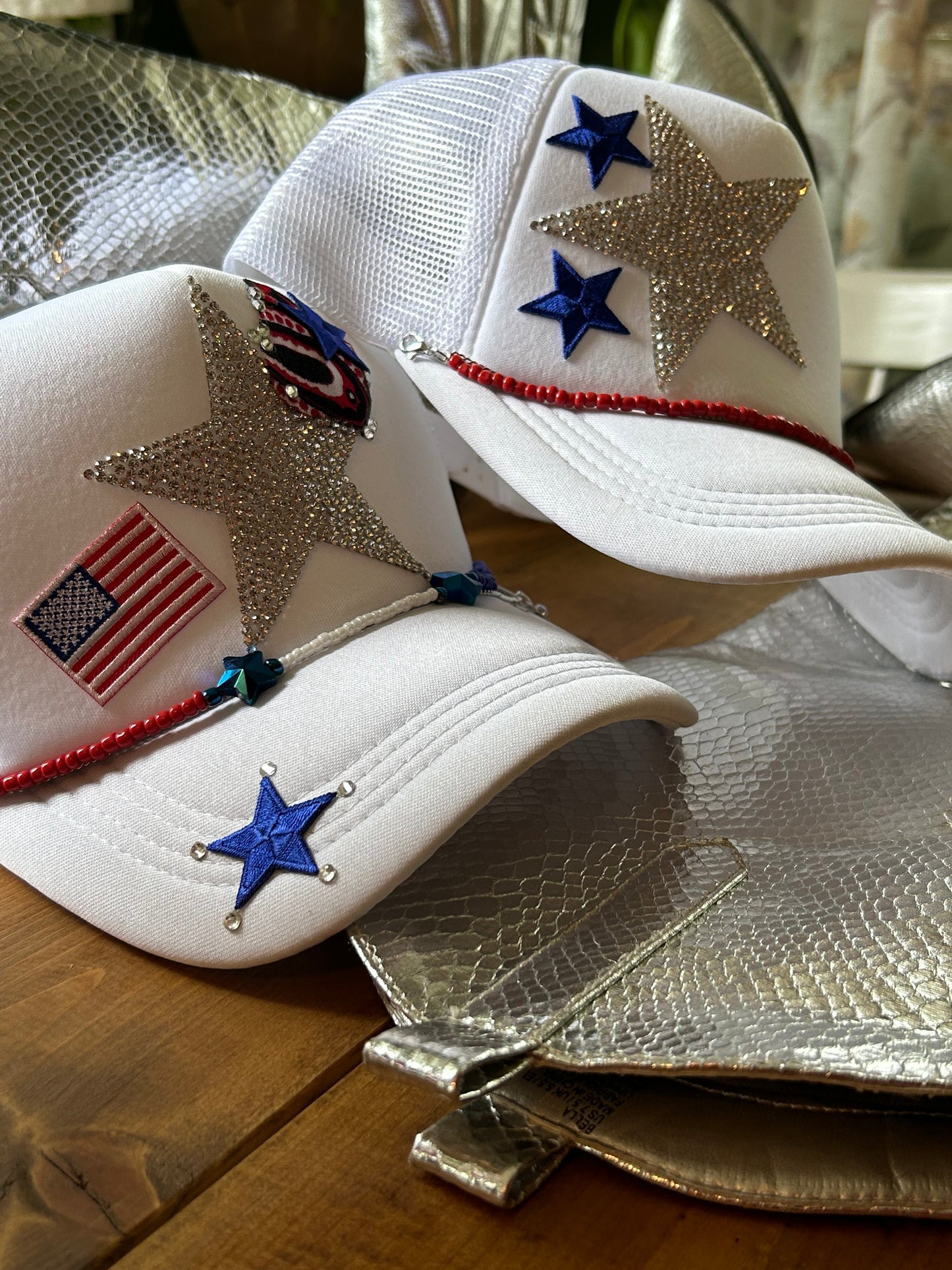 Sister USA Trucker Hats N' Chains