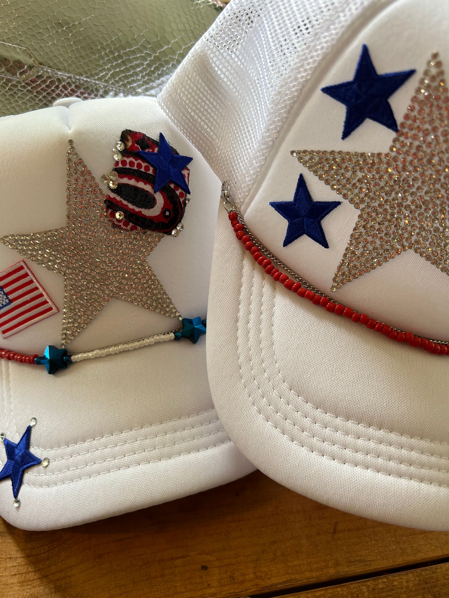 Sister USA Trucker Hats N' Chains