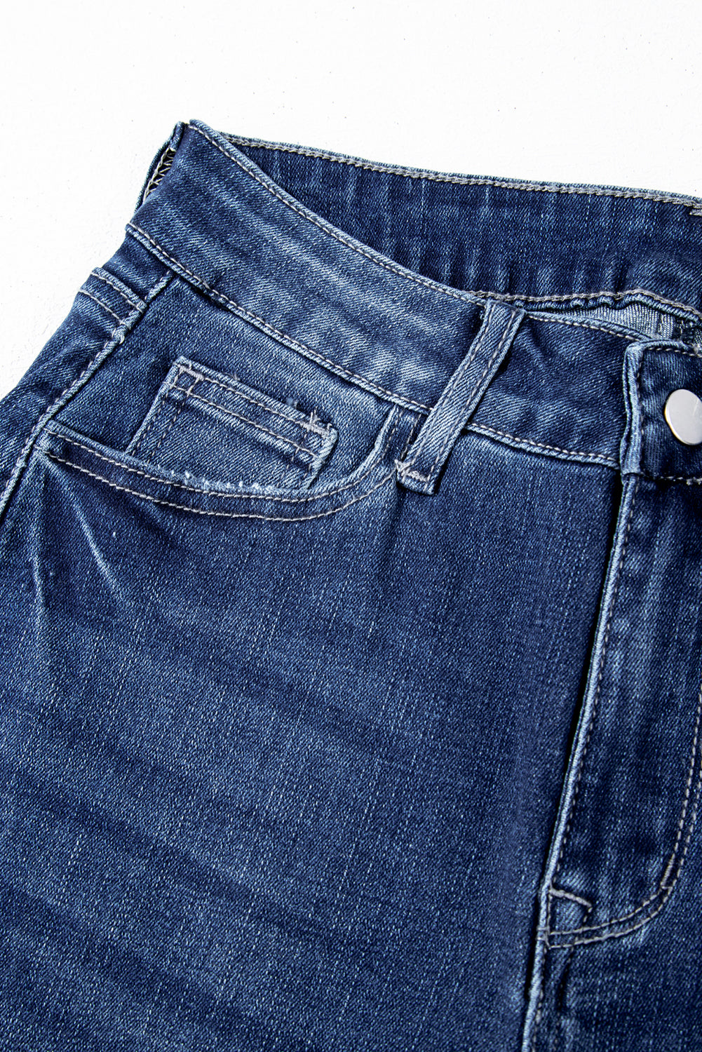 San Fran Raw Hem High Waist Flared Jeans