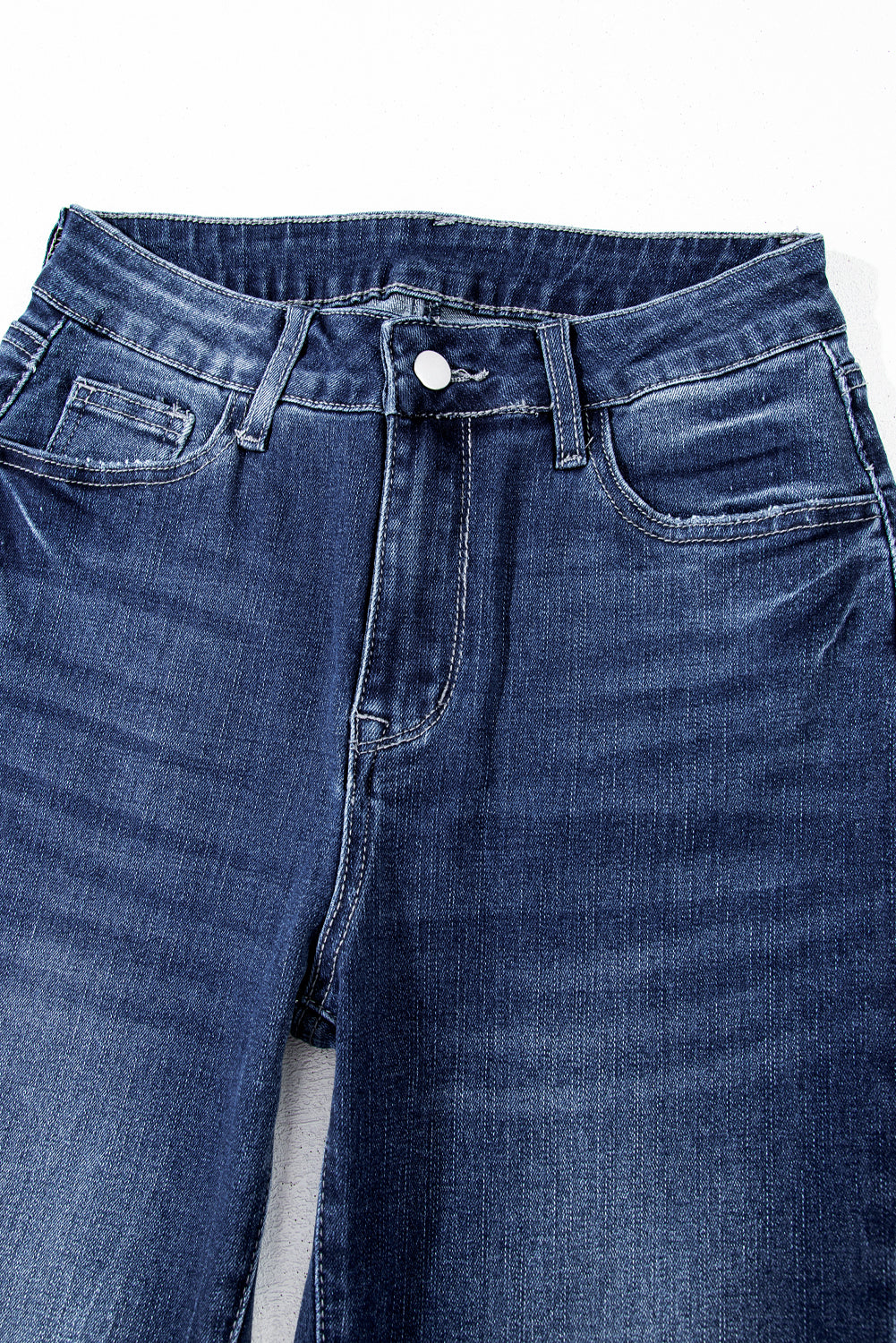 San Fran Raw Hem High Waist Flared Jeans