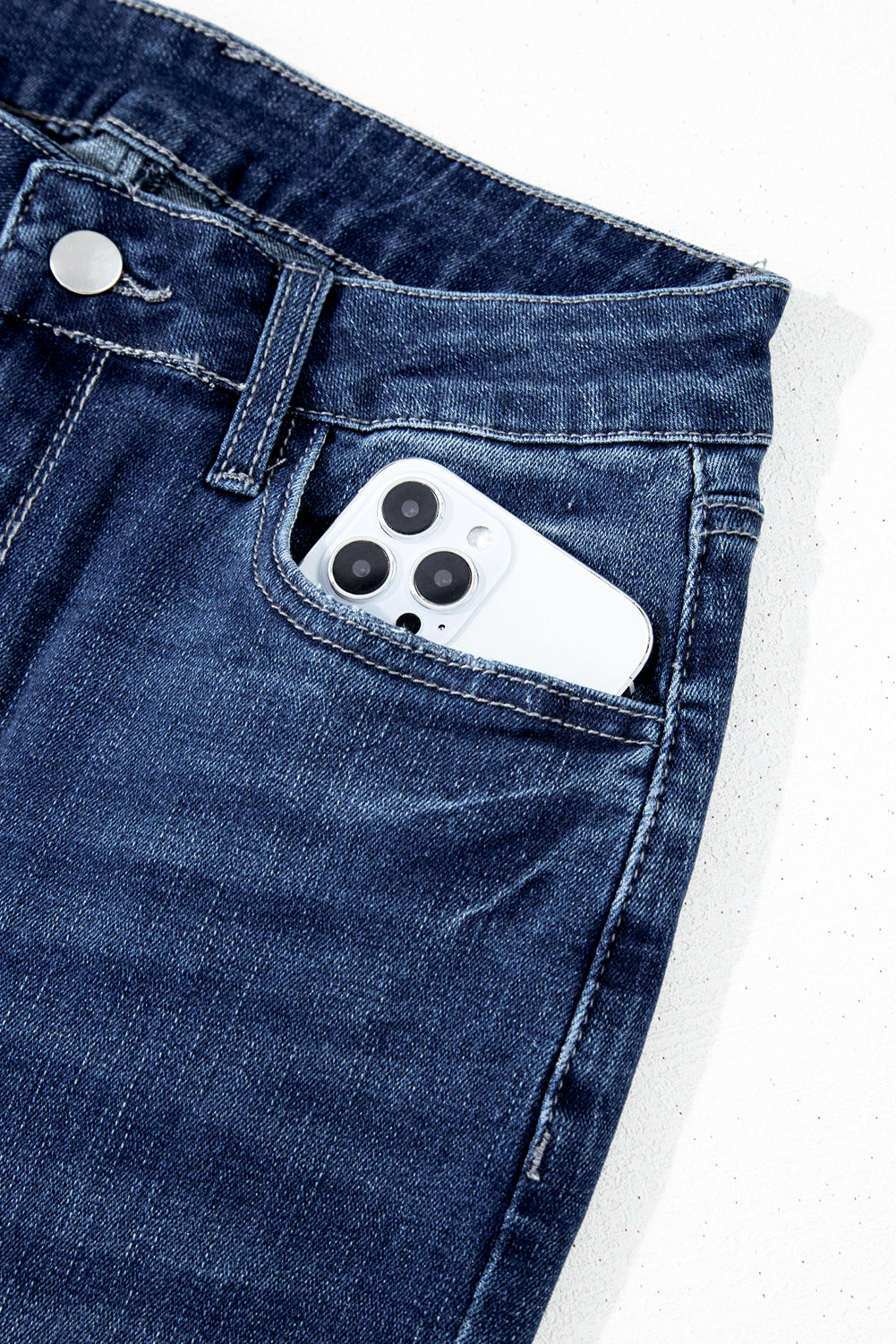 San Fran Raw Hem High Waist Flared Jeans