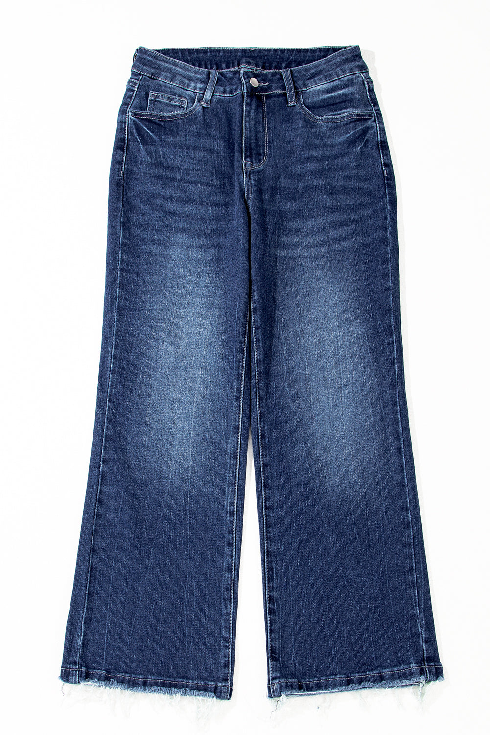 San Fran Raw Hem High Waist Flared Jeans