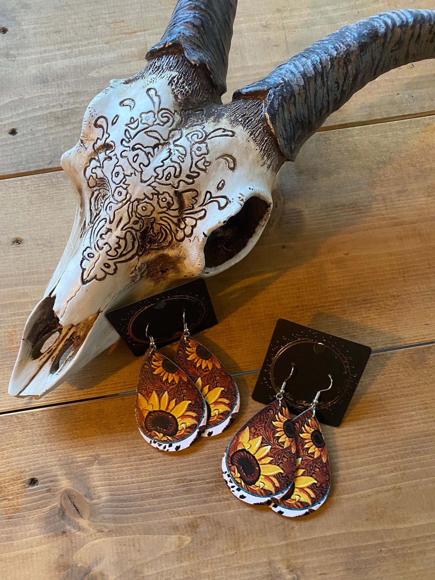 Sunflower Drop Earrings