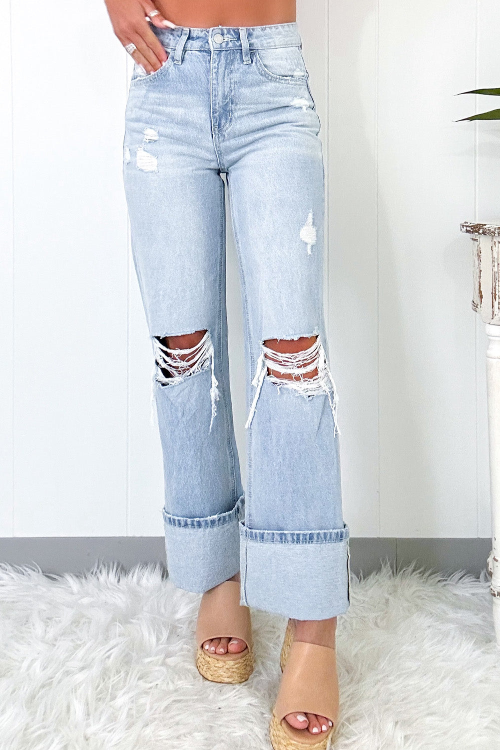 Beau Light Wash Flare Jeans