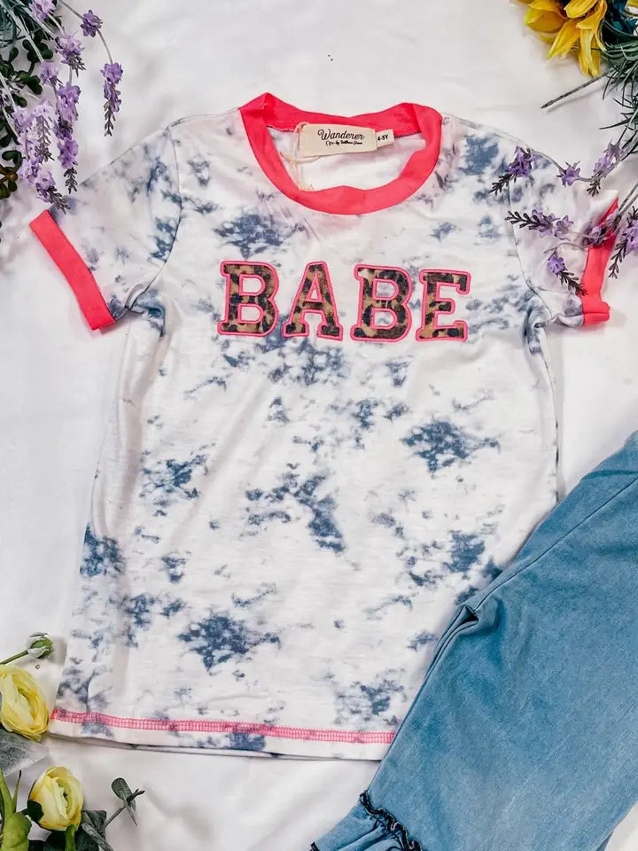Babe Marble Kids T Shirt