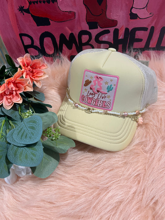 Long live cowgirls snap back hat