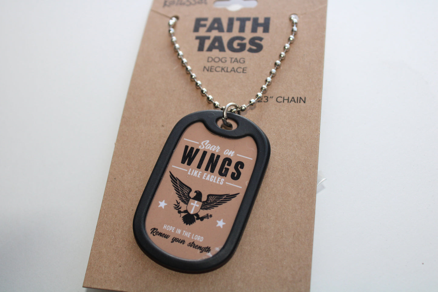 Necklace Wings Dog Tag