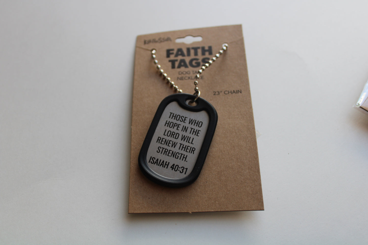 Necklace Wings Dog Tag