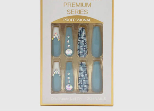 Dena Blue Cross Nails