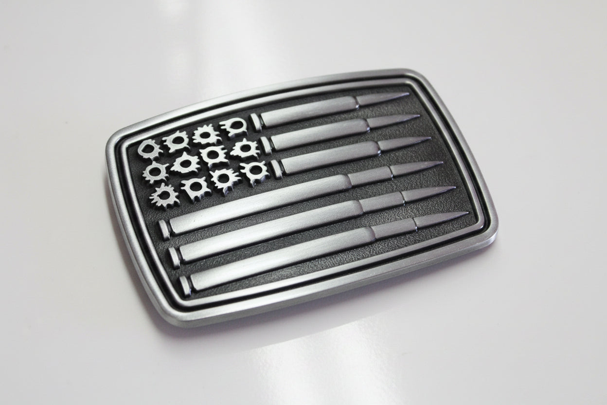 Bullet Flag Belt Buckle 1788