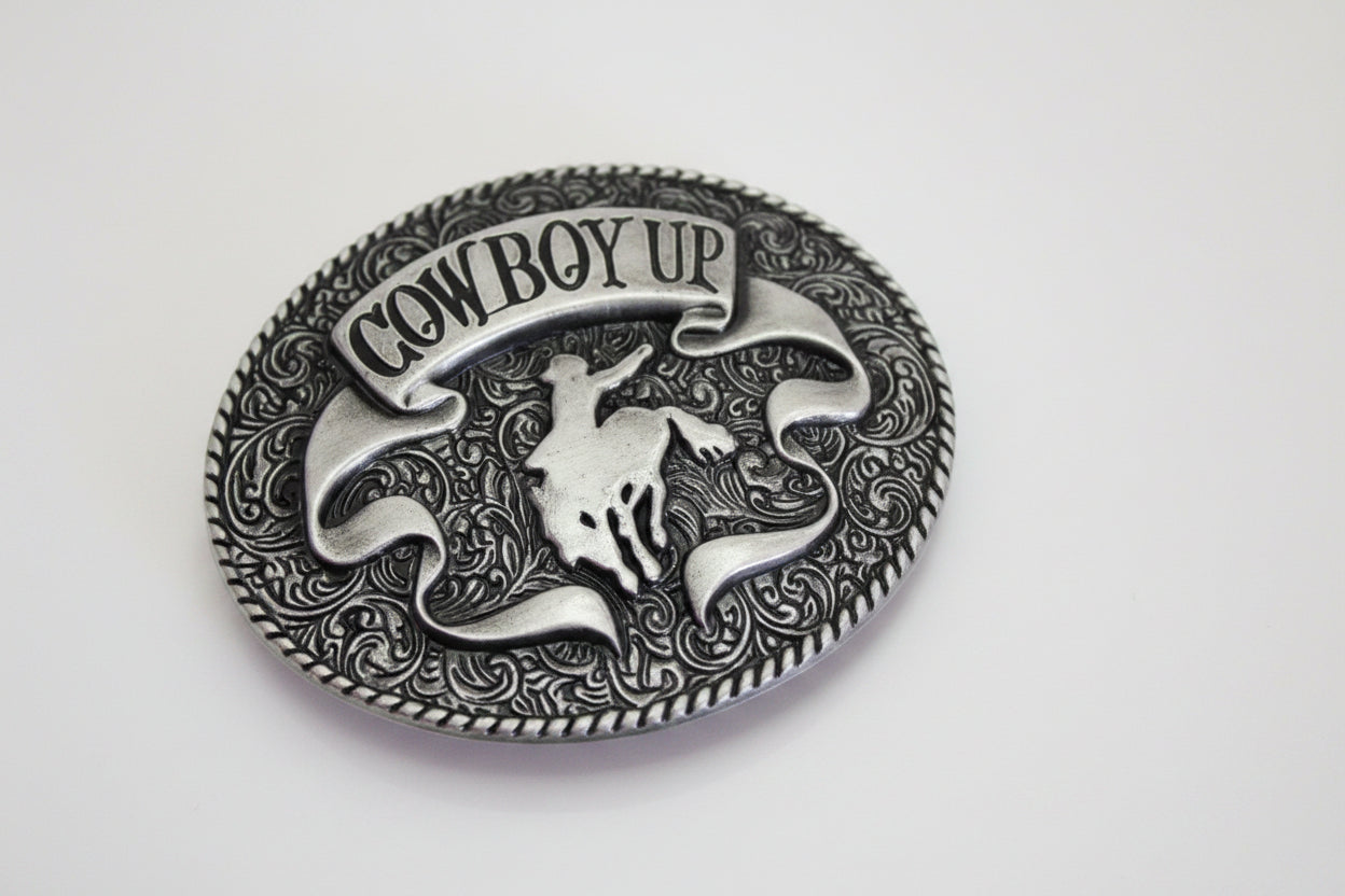 Cowboy Up Belt Buckle