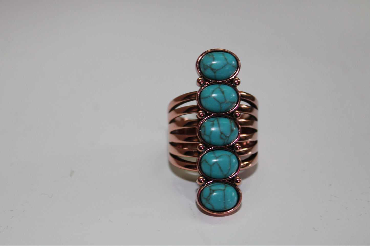 Adjustable Stone Bar Ring