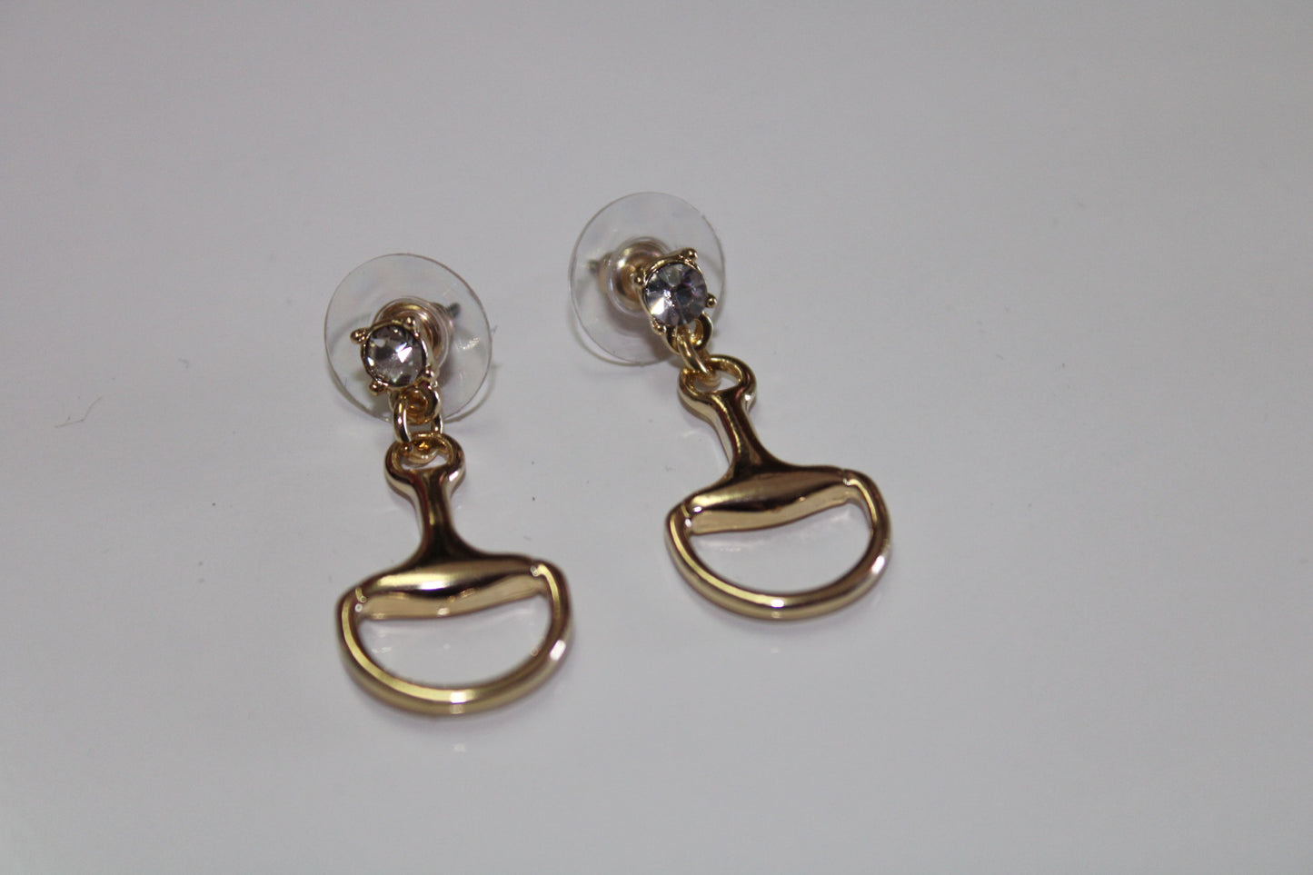 Equestrian Charm Rhinestone Earrings