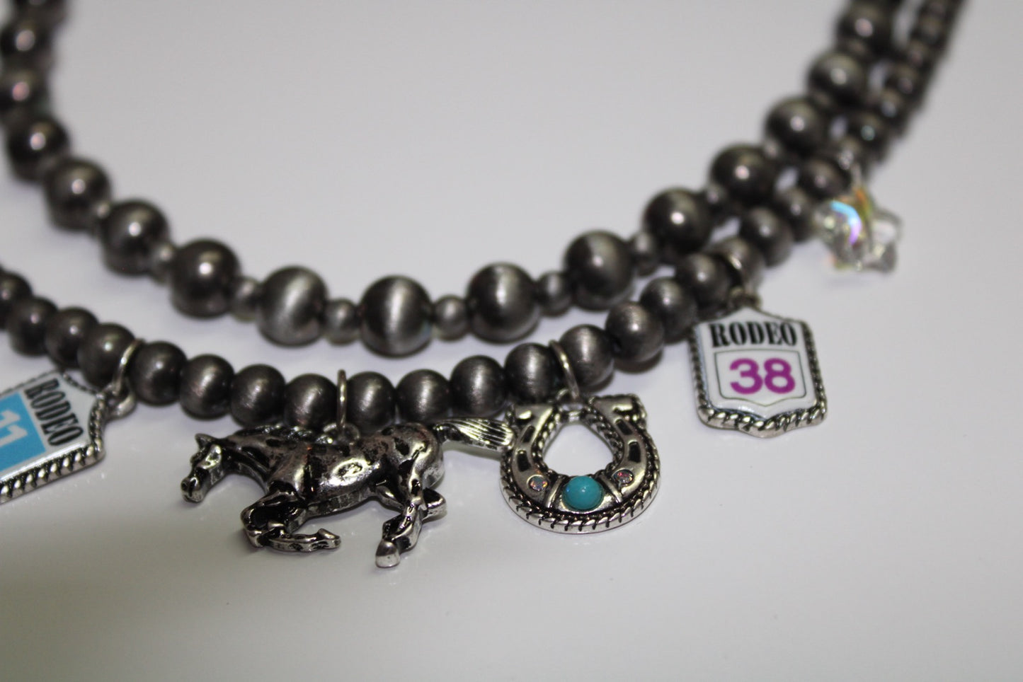 Rodeo Charm Navajo Pearl Necklace