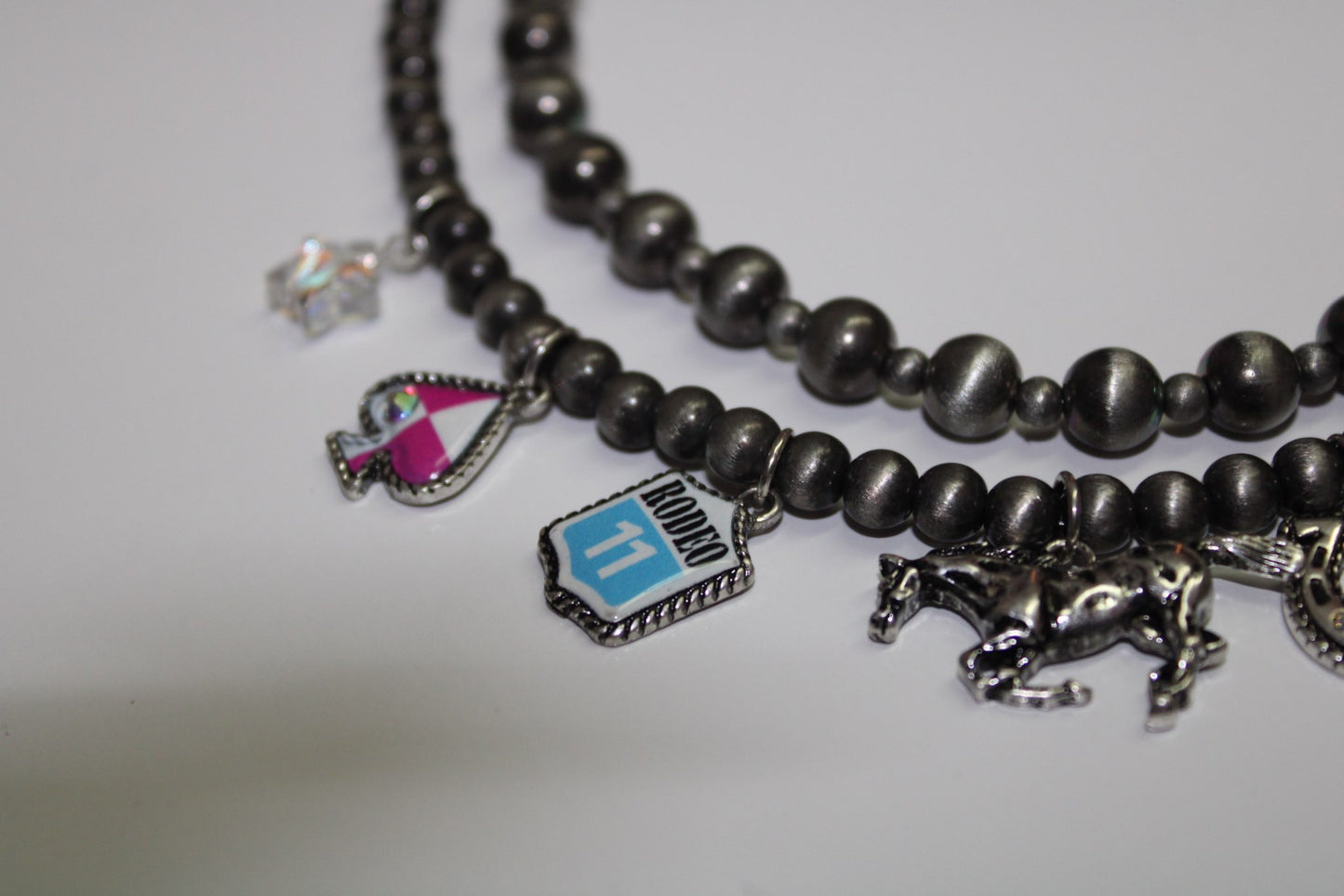 Rodeo Charm Navajo Pearl Necklace