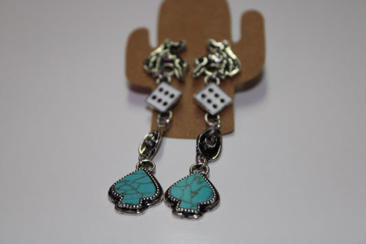 Western Cowboy Drop Earrings