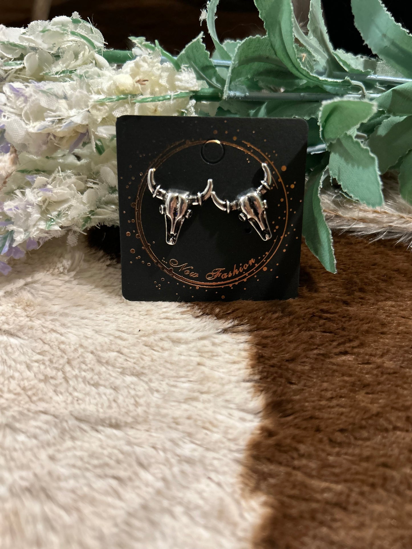 TITO STEER HEAD EARRINGS