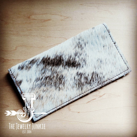**Hair-on-Hide Leather Wallet-Mixed Brindle 301i-0