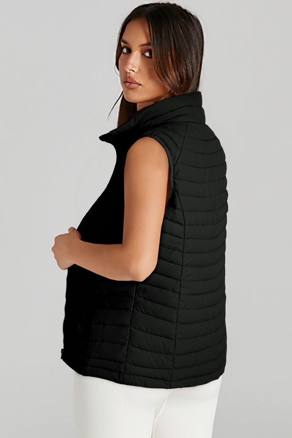 Marla Quilted Zipped Puffer Vest