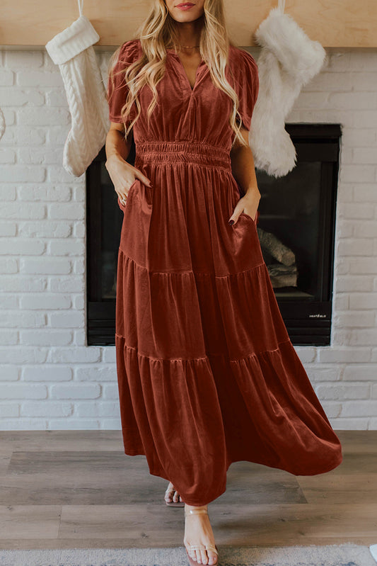 Lennon Velvet Maxi Dress