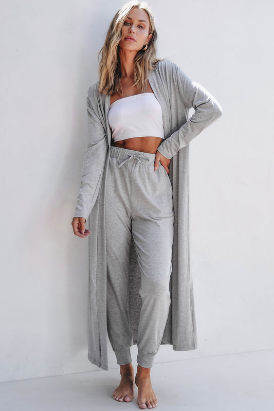 Lettie Long Cardigan and Pants Lounge Set