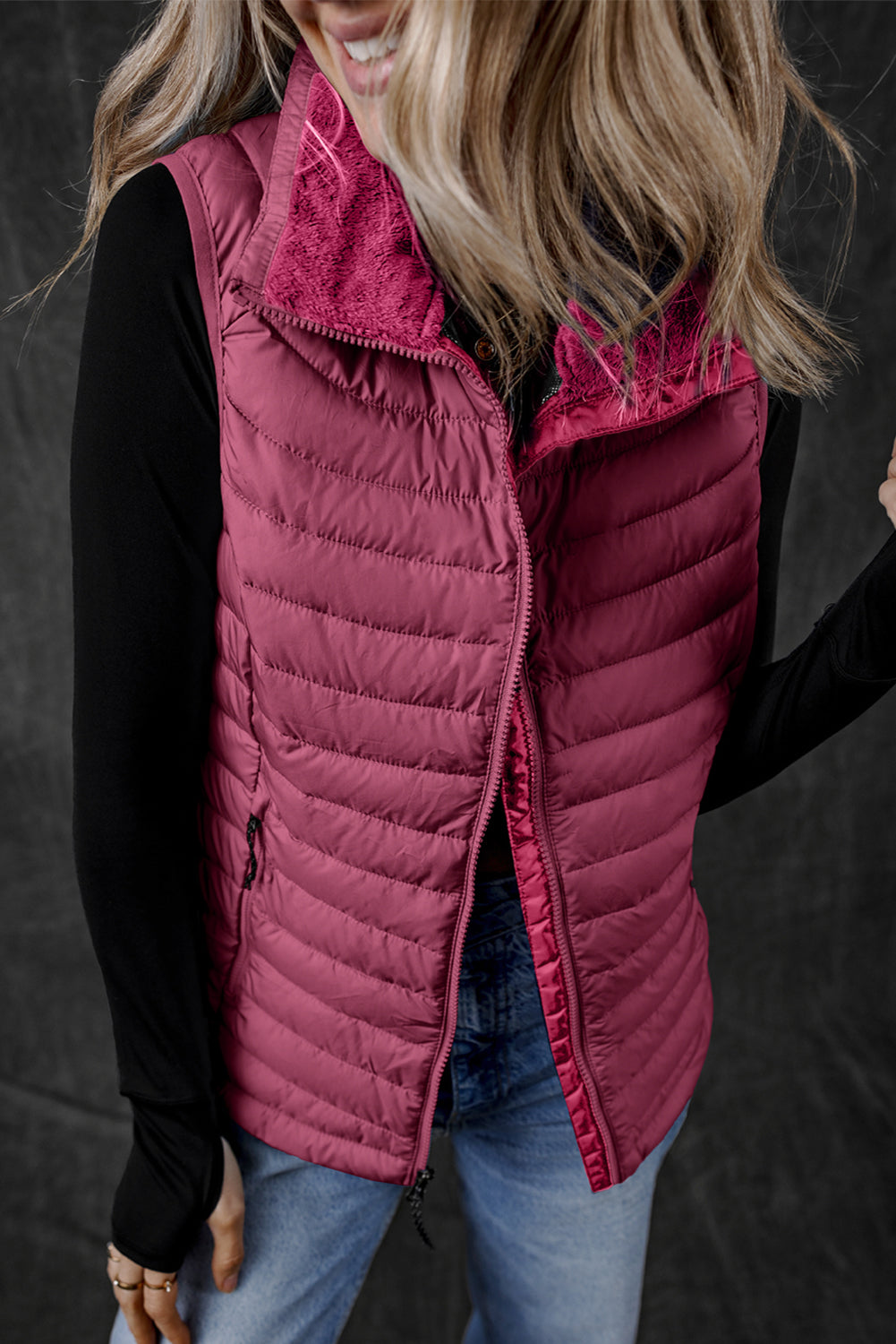 Marla Quilted Zipped Puffer Vest