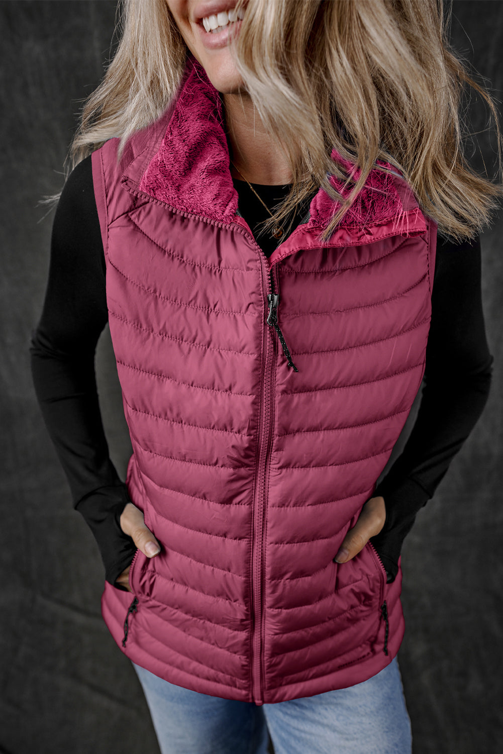 Marla Quilted Zipped Puffer Vest