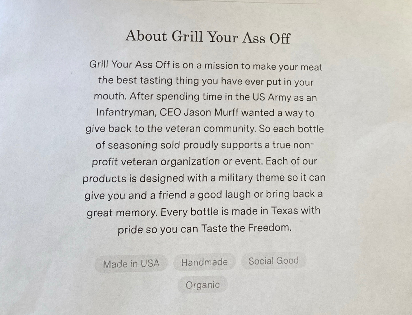 Grill Your Ass Off - 40 Good Ass Recipes