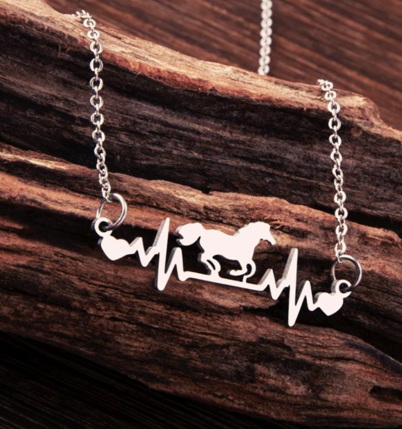Kim Horse & A Heartbeat Necklace