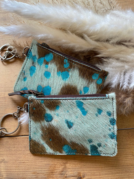 Kali Hair On Cowhide Keychain Wallet